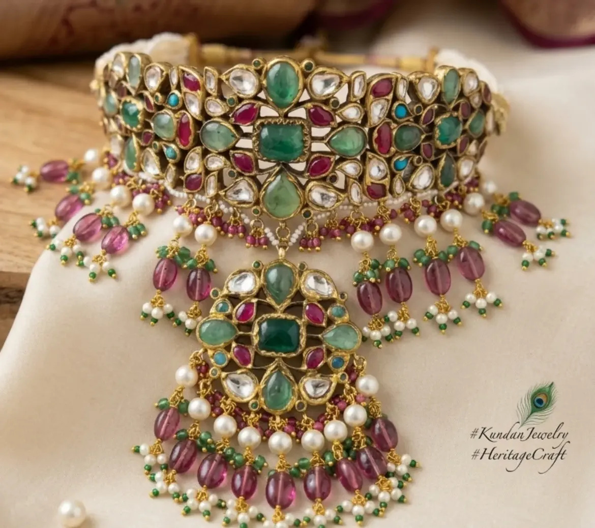 Emerald Medallion Choker