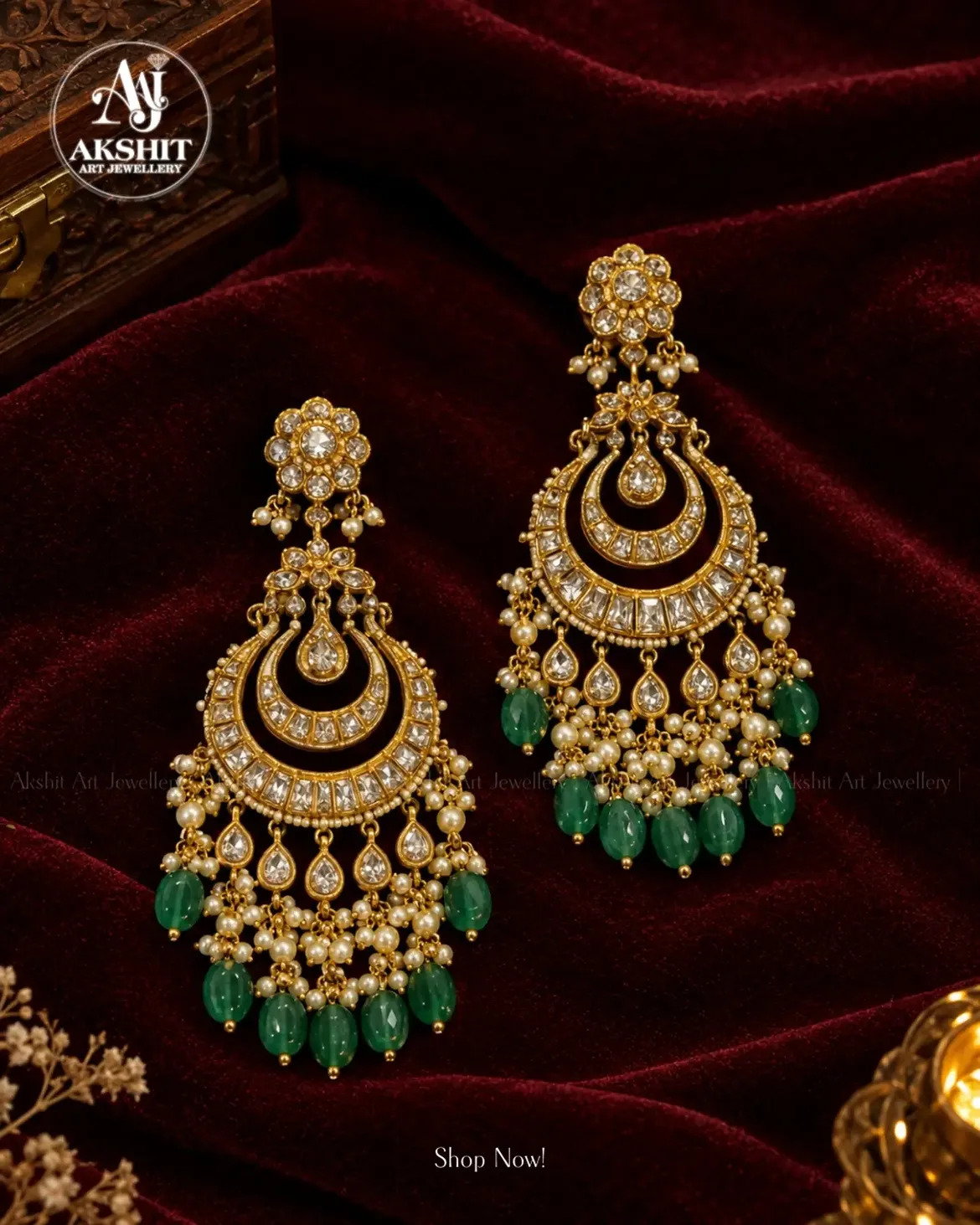 Double Crescent Earrings